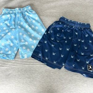 Boys lacrosse shorts Blue Patterned Elastic Waist Shorts Comfortable Fit